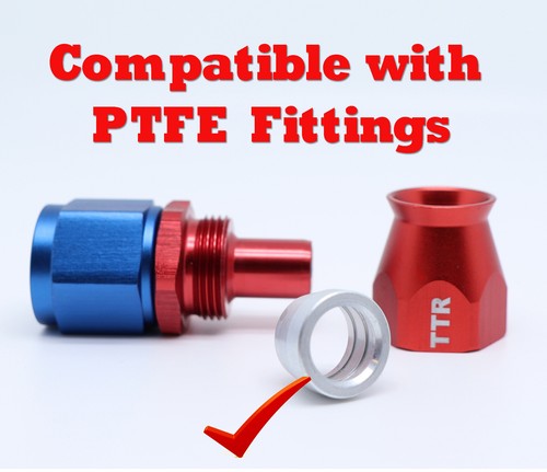 5/16" Black Nylon Braided Hose Teflon PTFE(AN-6) 15FT Ethanol Fuel/E85/Oil - Picture 4 of 4