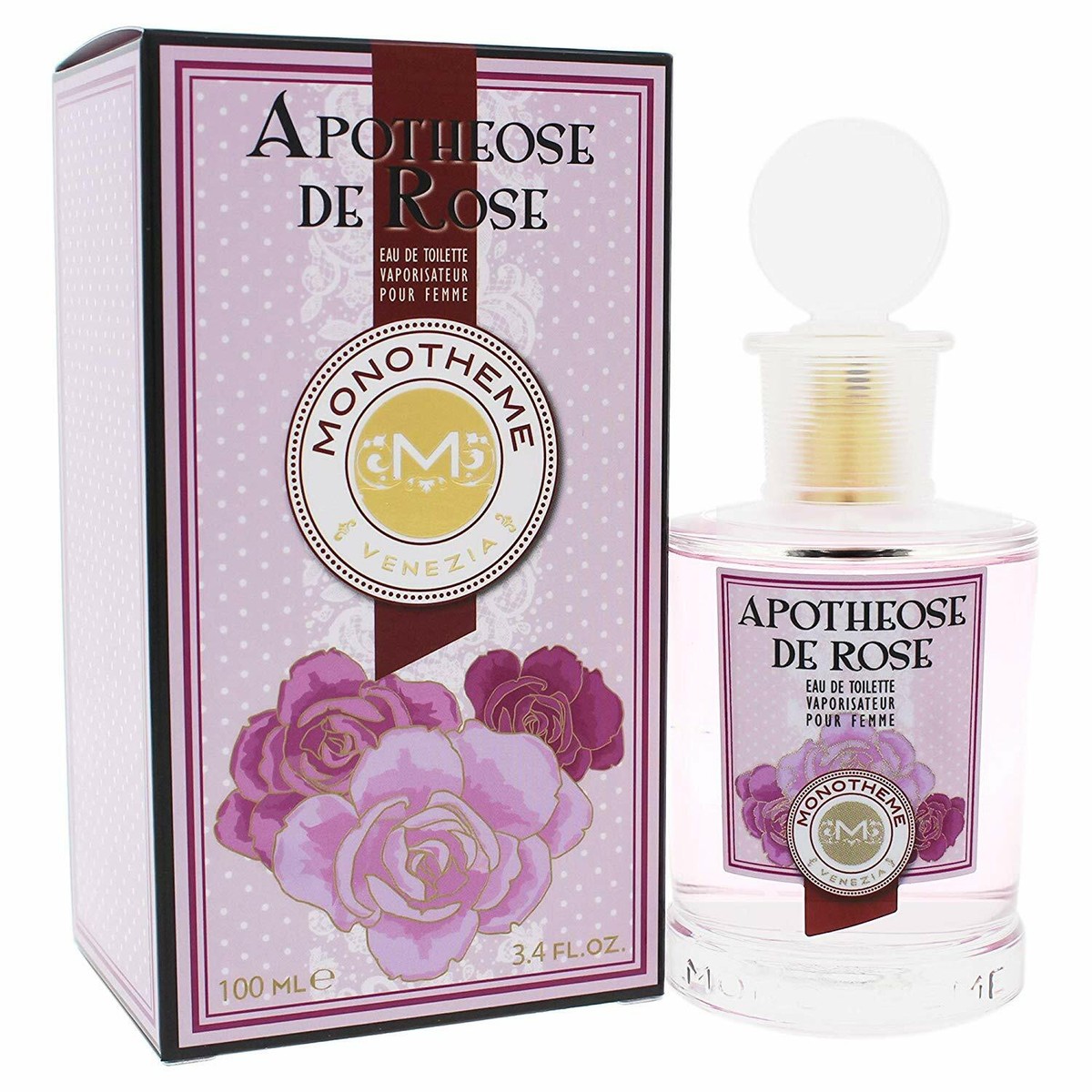 Apothéose De Rose Eau De Toilette Spray By Monotheme - 3.4 oz Apothéose De Rose Eau De Toilette Spray By Monotheme - 3.4 oz
