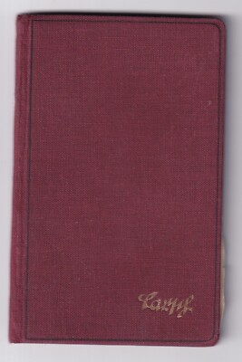 FRANKFURT M. 1927: CARSCH - HAUS, REKLAME - HERREN - NOTIZBUCH, Dünndruckpapier 