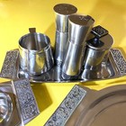 1970s Velvet Stainless Steel by Stanley Roberts - 14 Pieces — photo 9