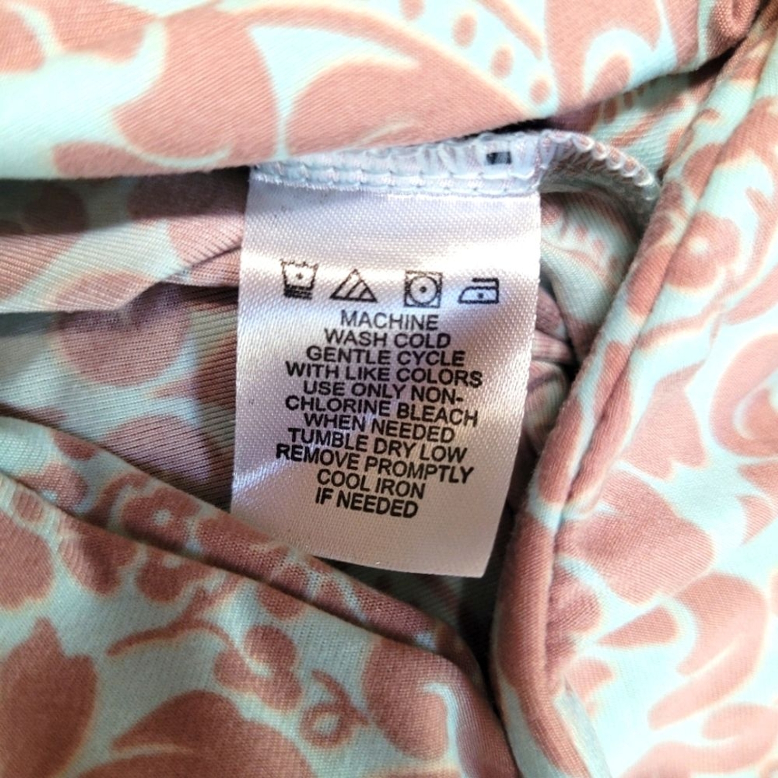 Studio Donatella  Women's Nightgown And Robe Sz M Floral Embellished Blue & Tan