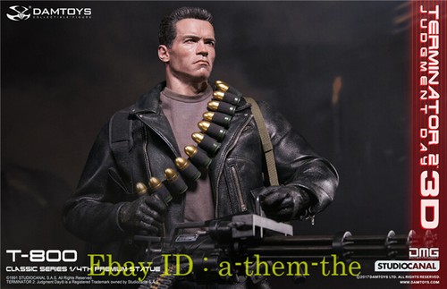 Dam Toys 1/4 Terminator 2 T800 Arnold Schwarzenegger CS001 Statue Modell auf Lager - Bild 1 von 12