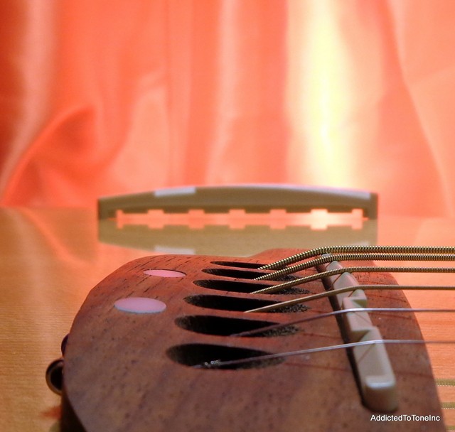 Ovation Celebrity Applause Acoustic Guitar Thinline Pickup Bridge