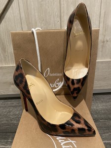 Christian Louboutin Pigalle Follies Leopard Gold Heels 35.5 |