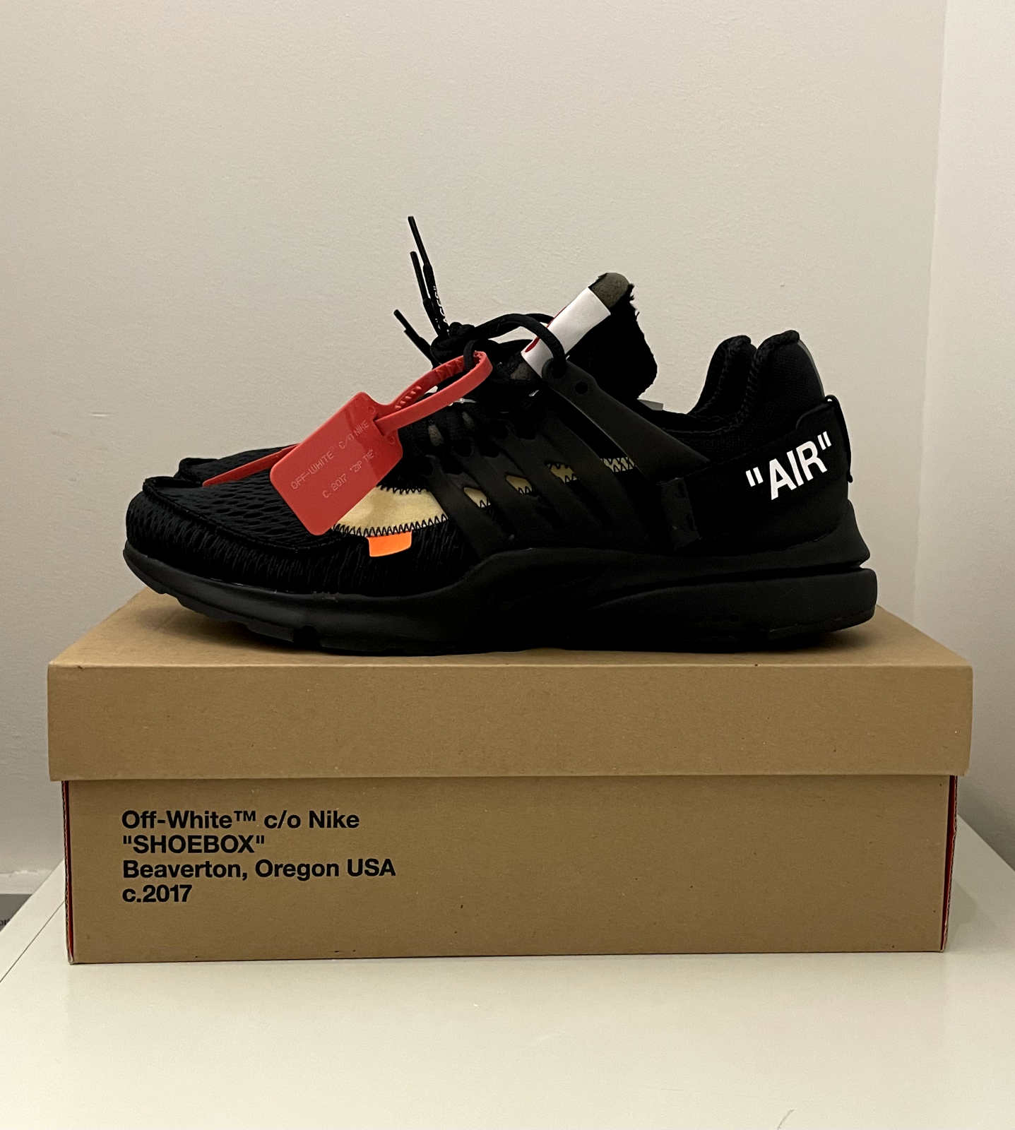 OFF WHITE X NIKE Nike x Off White Air Presto "Black" taglia US 11 UK 10 AA3830 002 The Ten Real