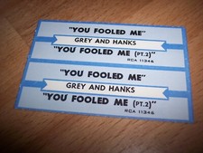 2 Grey  Hanks You Fooled Me / You Fooled Me Pt.2 Jukebox Title Strip