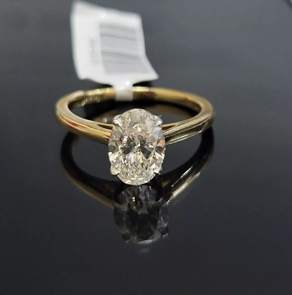 1 CT Diamond Ring Solitaire Engagement Wedding 14k Gold For Ladies