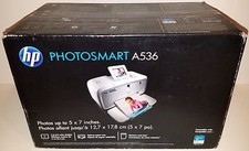  NEW HP Photosmart A536 Digital Photo Inkjet Color Printer Sealed Retail Box 