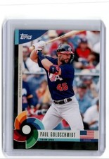 2023 Topps World Baseball Classic Global Stars Black Paul Goldschmidt USA #32