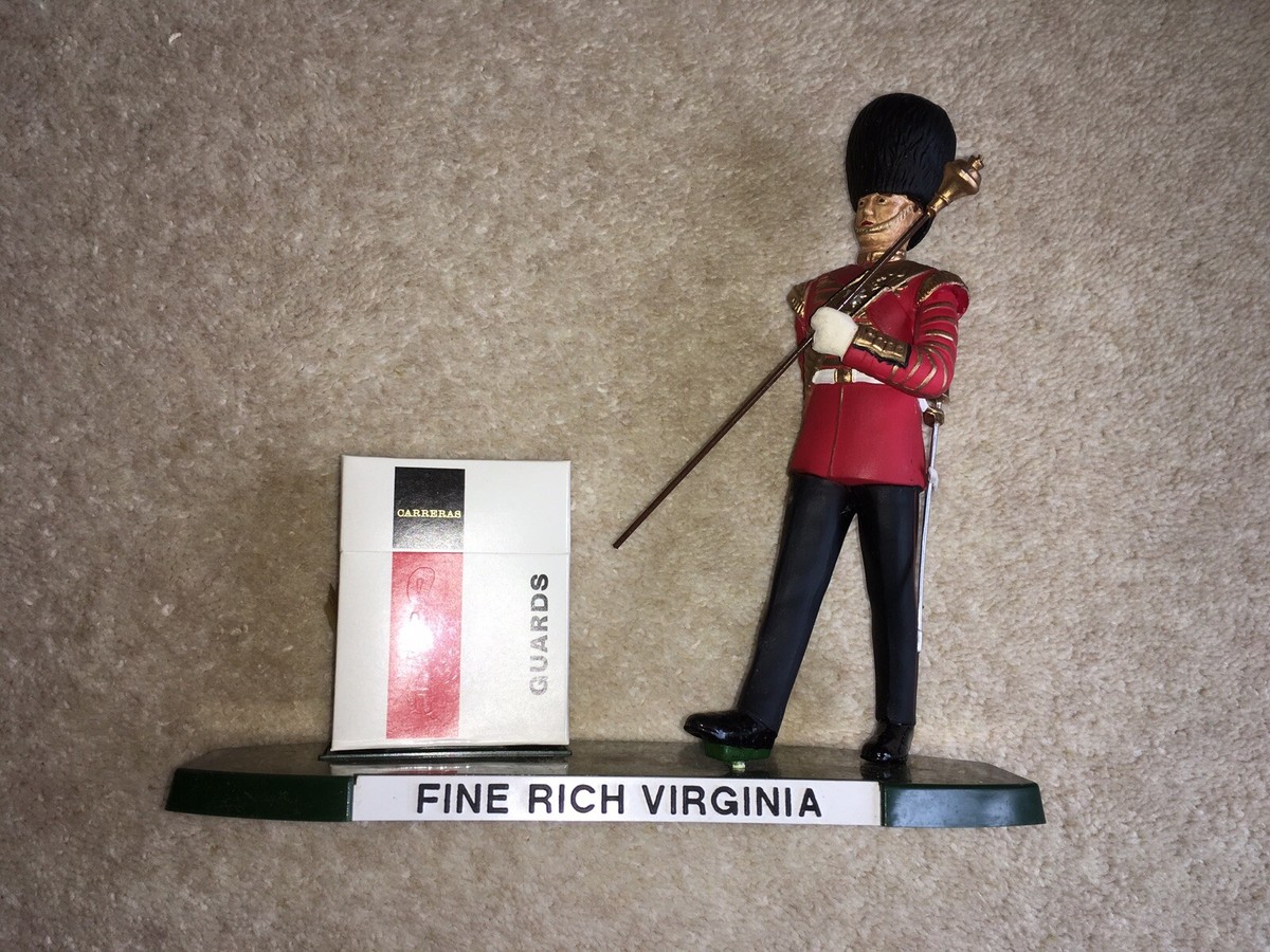 guards cigarettes history SCARCE C1960s VINTAGE GUARDS FINE RICH VIRGINIA CIGARETTES ADV FIGURE&ORIG  BOX