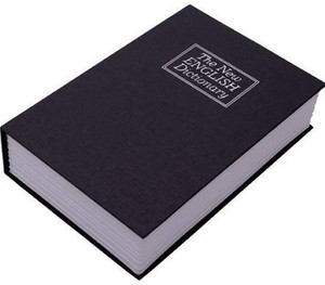 dictionary metal book safe