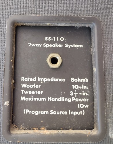 Sistema de altavoces portátiles estereofónicos de 2 vías vintage Akai SS-110 8 ohmios 10 W - Imagen 15 de 24