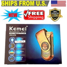 Men Electric Shaver Trimmer Rechargeable Portable Shaver Razor US Kemei KM-Q788