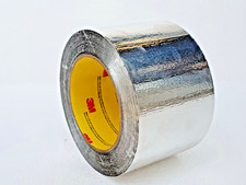 LOT of 10 3M Aluminum Foil Tape 34383, 3 in x 60 yd, Self Wound,3 mil, Silver