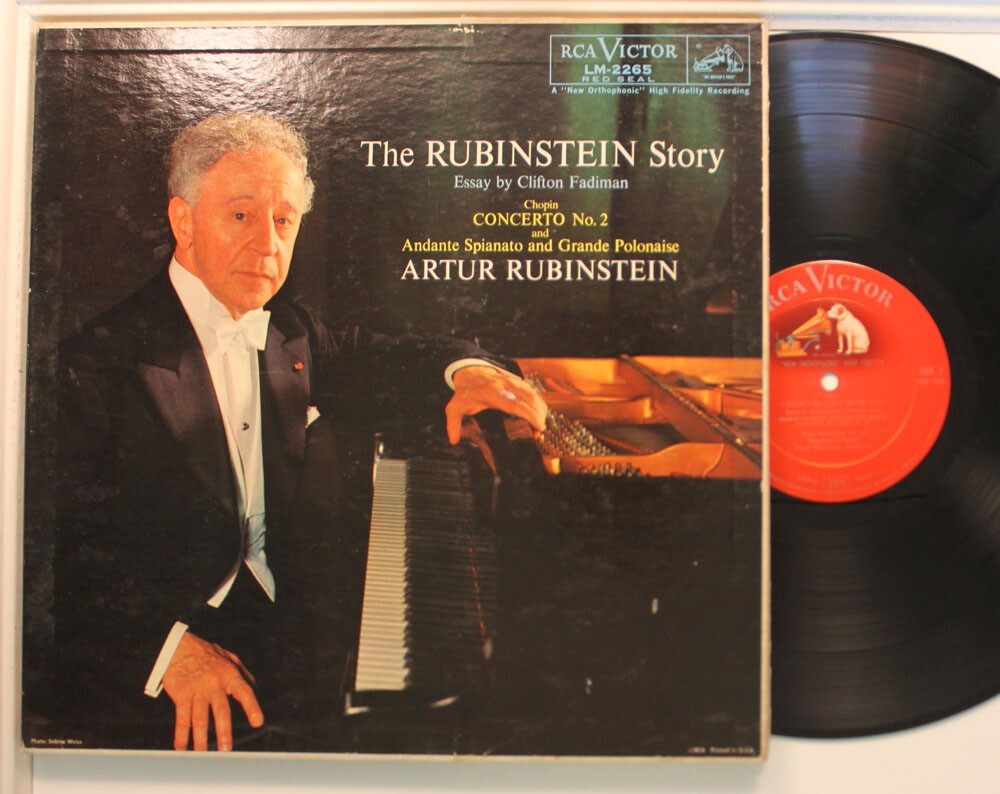Artur Rubinstein Lp The Rubinstein Story (W/ Book) On Rca