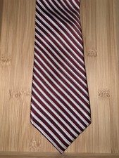 Club Room Red Striped Silk Tie - 60L 3.75W