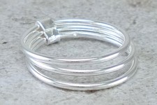 925 STERLING SILVER 3 BAND STACKED RING size 7 style r2804
