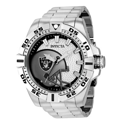 INVICTA WATCH NFL LAS VEGAS RAIDERS 42150 51MM PC21 QUARTZ NO BOX