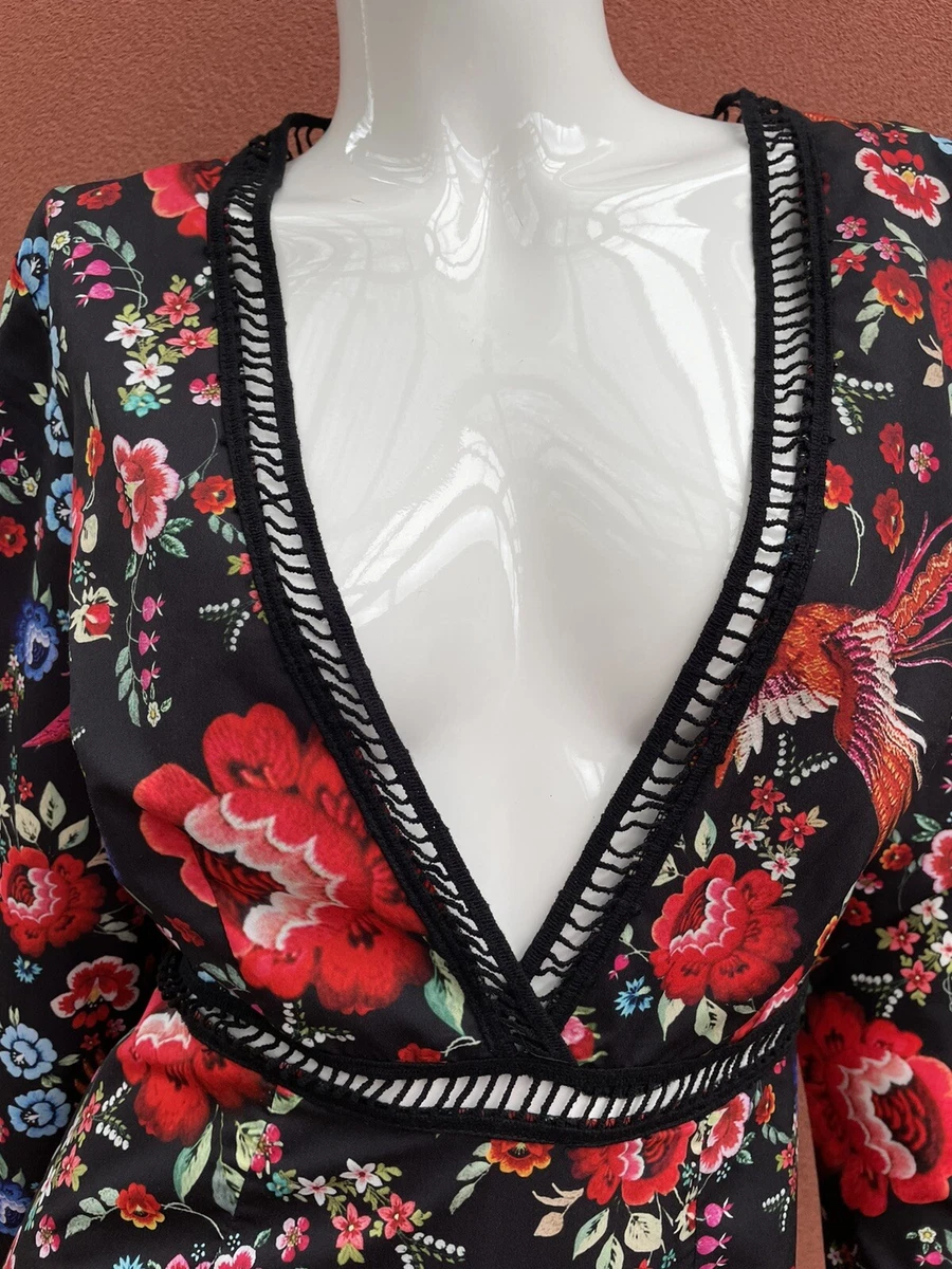 Missguided embroidered dress cheap