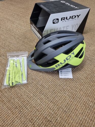 Rudy Project Venger Cross Helmet - Titanium/Yellow Fluo Matte - Large - Picture 1 of 14