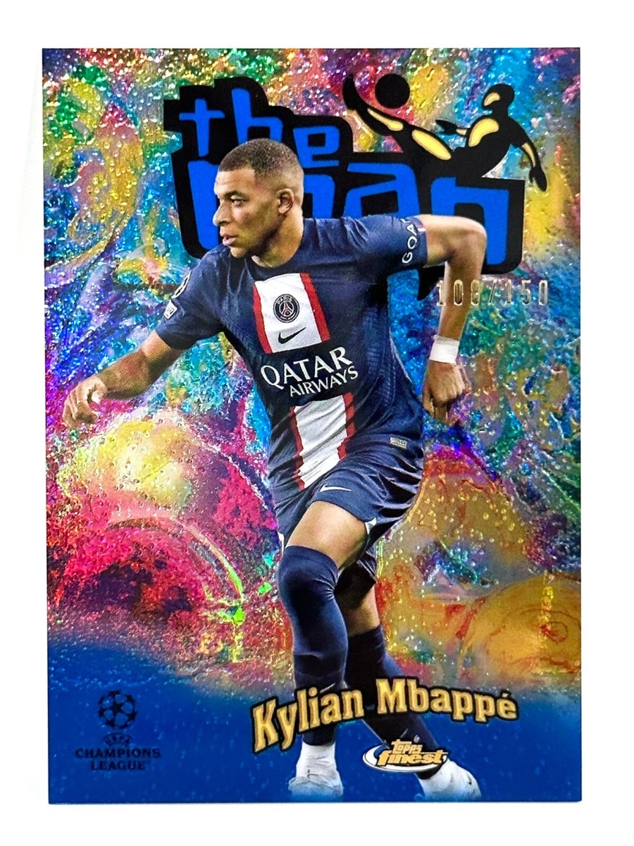 2022-23 Topps Finest UCL Paris Saint Germain The Man Kylian Mbappe
