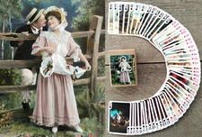 Playing Cards (Poker Deck 54 Cards) Valentine's Day Photos Vintage Couples 060