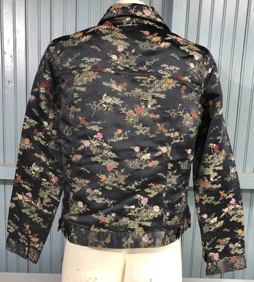 Silk Box Asian Themed Womens Size 12P Silk Blend Blazer — 第 4/4 张图片