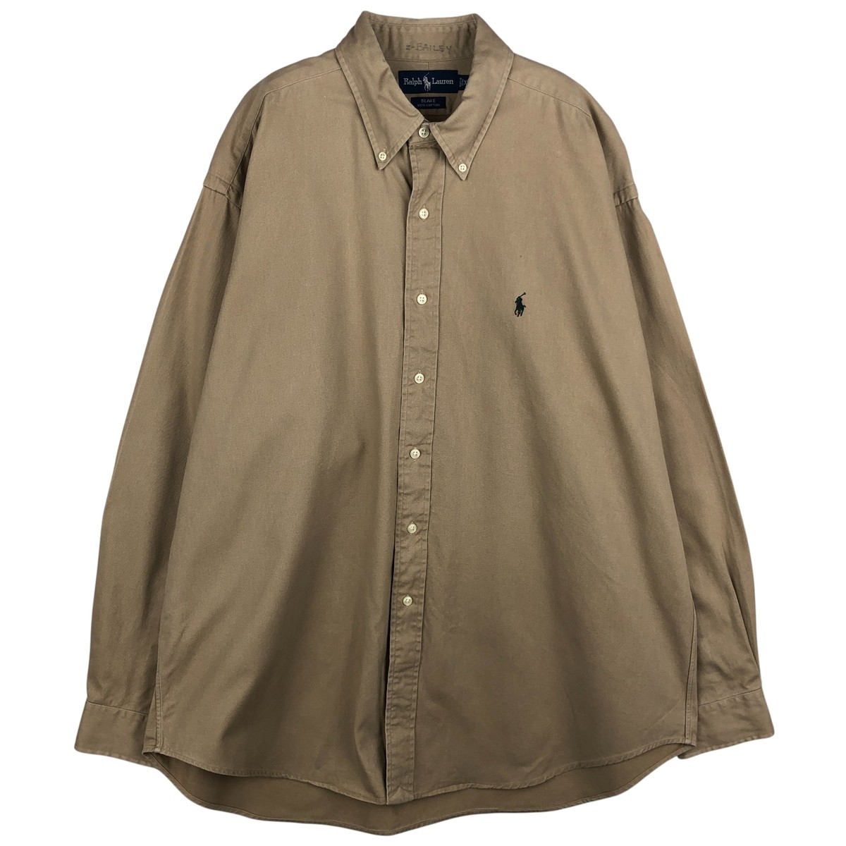 Used Ralph Lauren BLAKE long-sleeved button-down shirt men's size XL