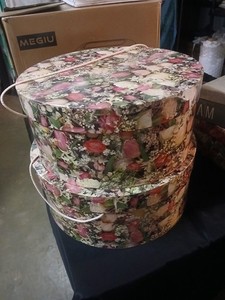 Vintage Coastal Style Hat Boxes