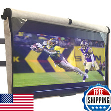 Outdoor TV Cover 48 49 50 inch with Front Flap Weatherproof Waterproof Protectio