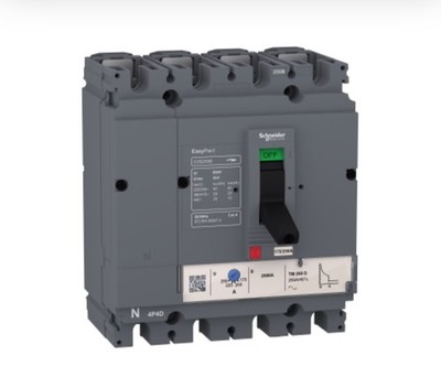 Schneider LV525312 circuit breaker  CVS250B 25 kA 415VAC 200A CUSTOMS INCULUDED