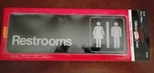 HILLMAN SIGN Center 3  x  9 Restroom Sign 841758 New 
