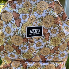 Vans Old Skool H2O Backpack Trippy Floral Flowers Butterflies Mushrooms Retro