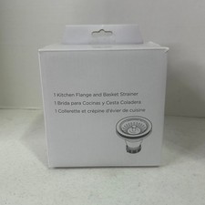Delta 72010-AR Kitchen Sink Flange and Basket Strainer Arctic Stainless NEW