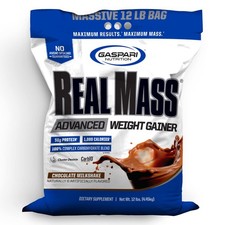 Gaspari Nutrition Real Mass: Advanced Weight Gainer, 12 Pound (Pack of 1)  10.50 per gallon