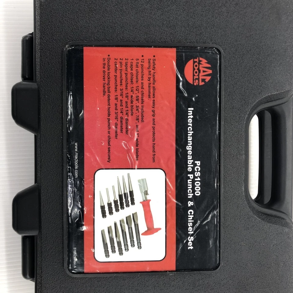 Mac Tools Tool set, main unit only, ponch,chisel set, PCS1000,UNUSED - Image 2 of 4