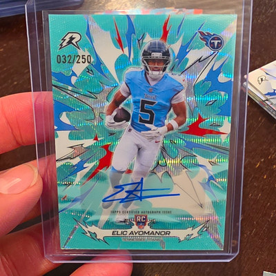 Topps Composite 2026 Elic Ayomanor Auto RC 032/250 #195 Tennessee Titans