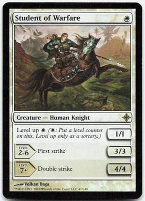 Student of Warfare Foil R Rise of the Eldrazi 47 MP