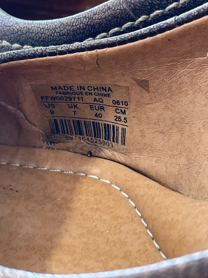 Туфли на танкетке Fossil размер 9 с пряжкой ремешком круглый носок без шнуровки кожа для карьеры офиса - Изображение 3 из 4