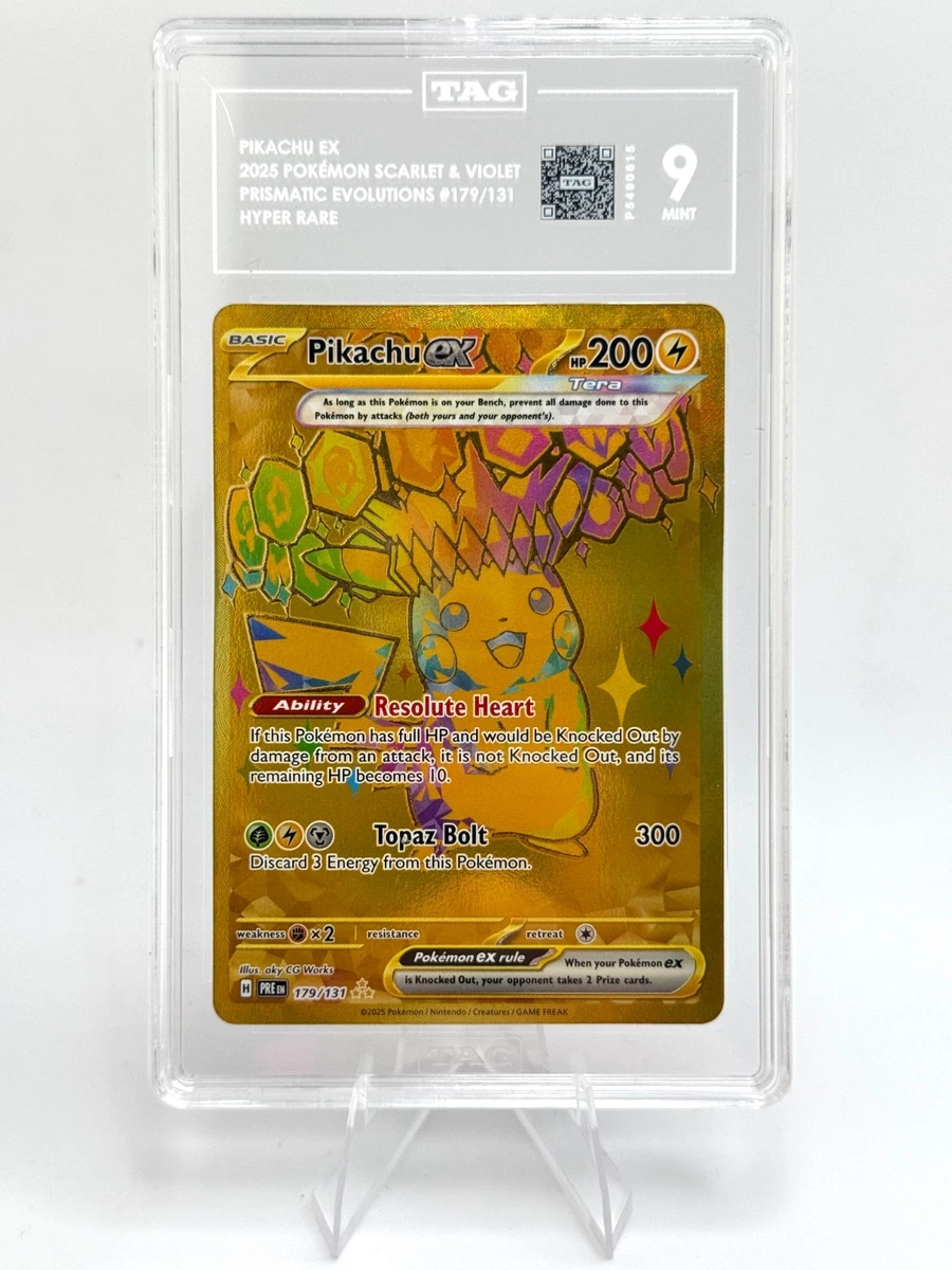 Pikachu Pokémon TCG Grade 9 Rare Individual Collectible Card Game