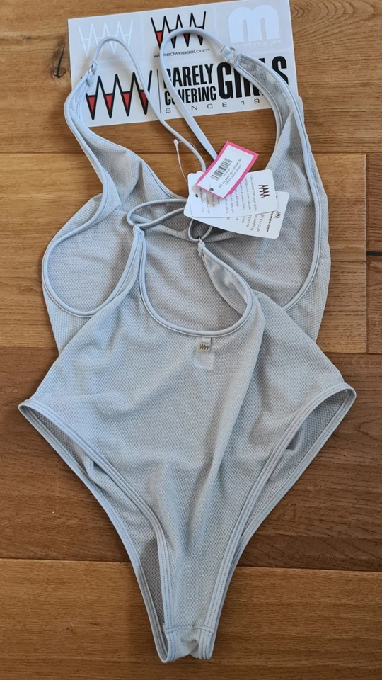 Wicked Weasel One-Piece Bikini SILVER in Gr. L - Bild 2 von 2
