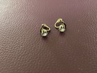 Vtg Clear Stone Clip Earrings Delicate