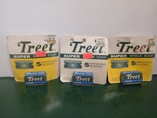 3 PACKAGES TREET RAZOR BLADES SINGLE EDGE, 5 BLADES In EACH BOX. Never Used.
