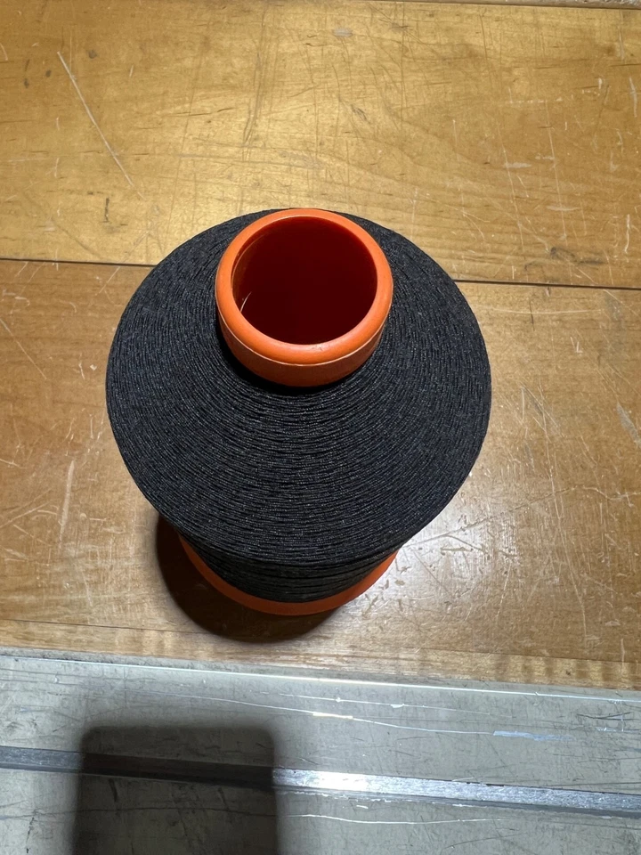 Black Cotton Thread 16Oz Cone Made in USA T92 Bonded - Image 2 of 3