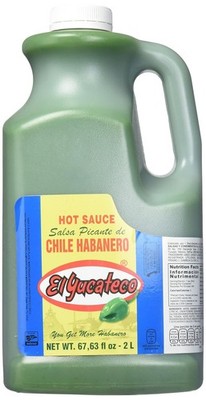 El Yucateco Habanero Hot Sauce - 68 oz. - Half Gallon (Green Habanero) Hot Sauce