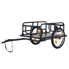 MOONCOOL Bike Cargo Trailer Bicycle Carrier Storage Cart 176 lbs Load Capacity