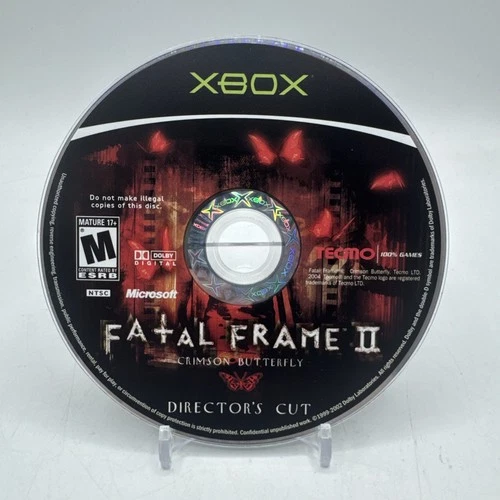 Fatal Frame II 2 Crimson Butterfly Director's Cut (XBOX) Disc Only