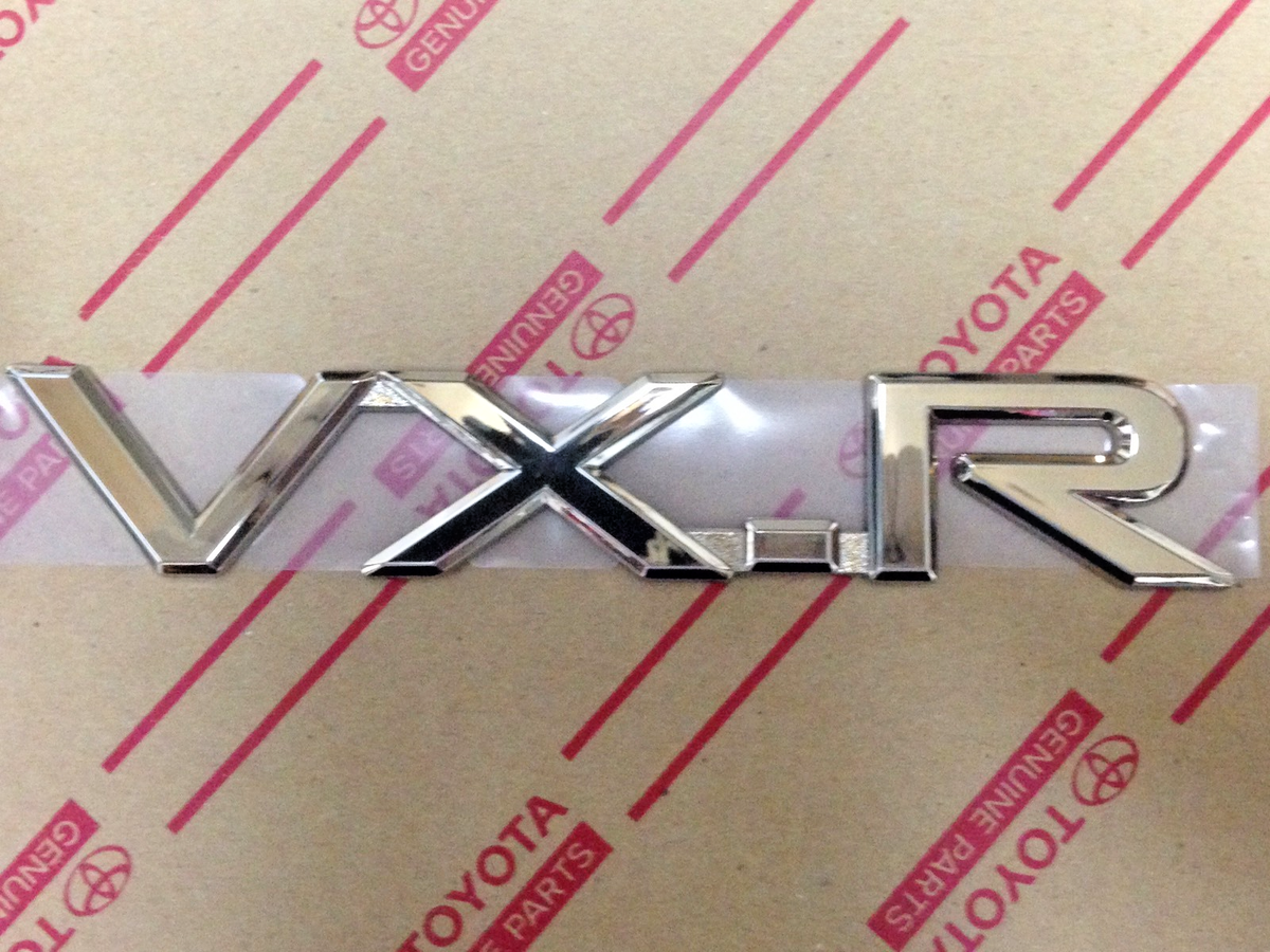 Genuine OEM Toyota Land Cruiser GOLD VX-R VXR Rear Emblem 1998
