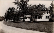 Cabins at Bellevue Farm, MADISON, Maine Real Photo Postcard