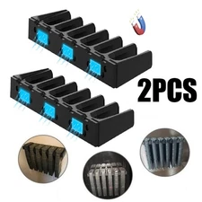 2PCS Tactical Mag Holder Magazine Storage ABS Standard PMAG Wall Mount Rack